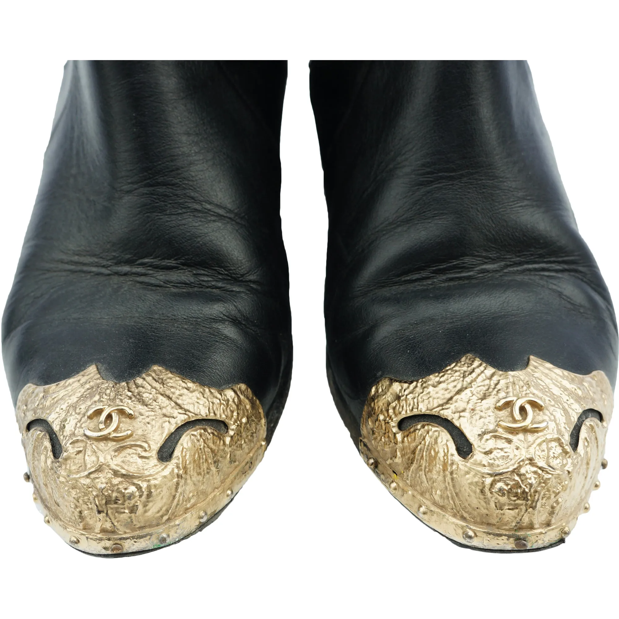 CHANEL PARIS-DALLAS CAP-TOE BOOTS