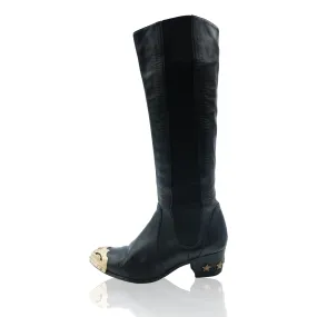CHANEL PARIS-DALLAS CAP-TOE BOOTS