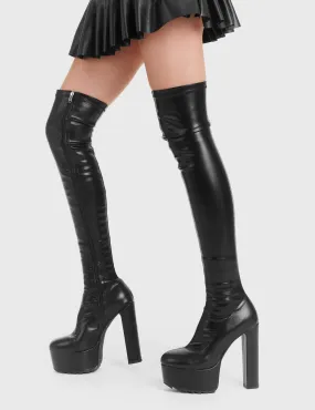 Chasing Highs Platform Thigh High Boots