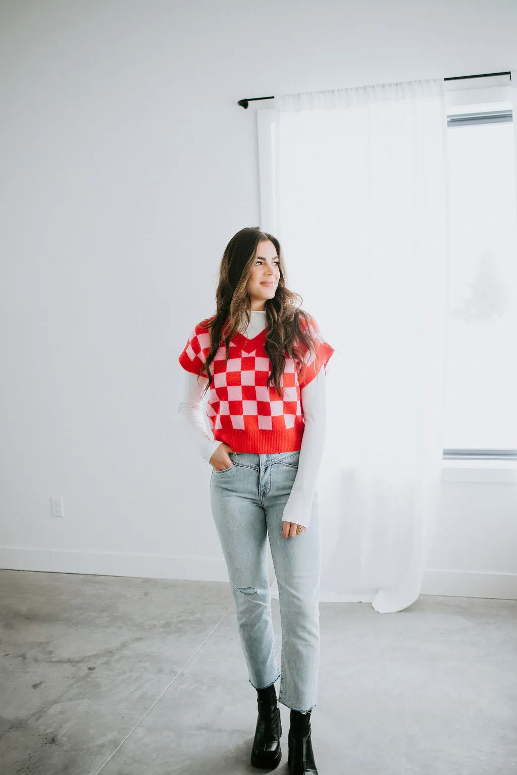 Check Up Sweater Vest