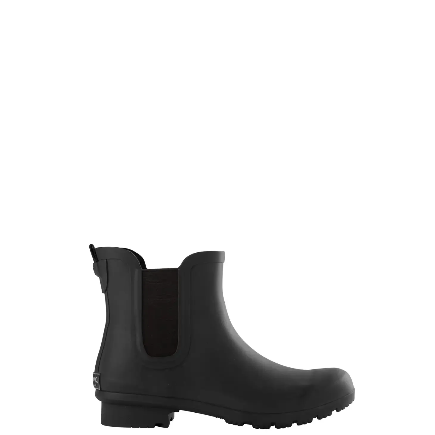Chelsea Matte Black Ankle Rain Boots