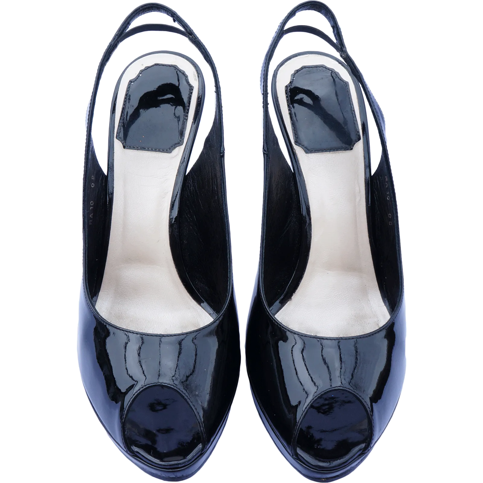 CHRISTIAN DIOR MISS DIOR ESCARPIN LEATHER SLINGBACK PUMPS