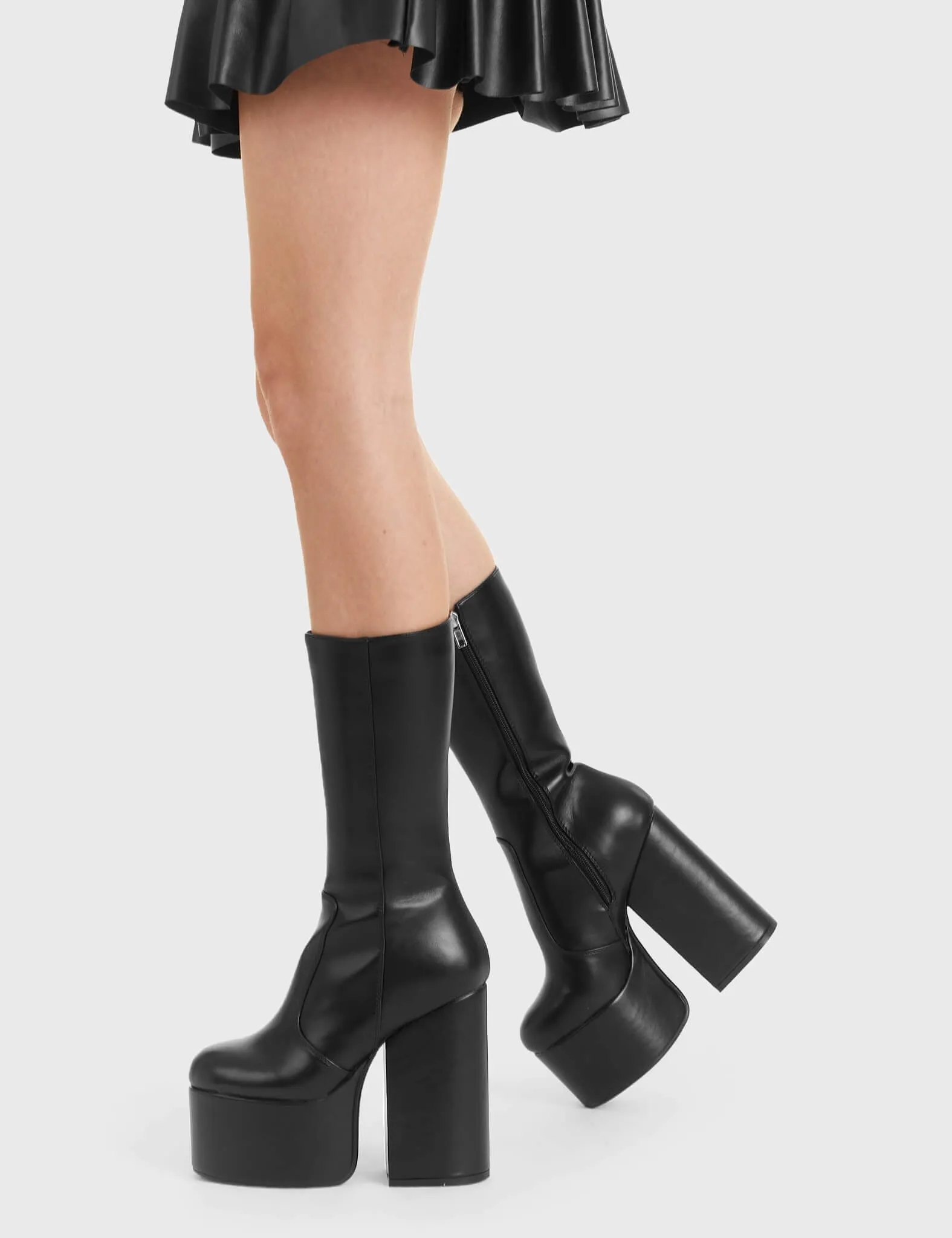Circle Of Lies Platform Calf Boots