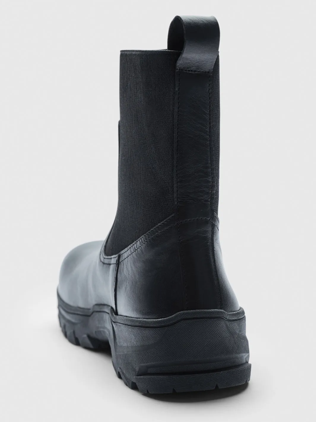 Feltre Black Leather Boots