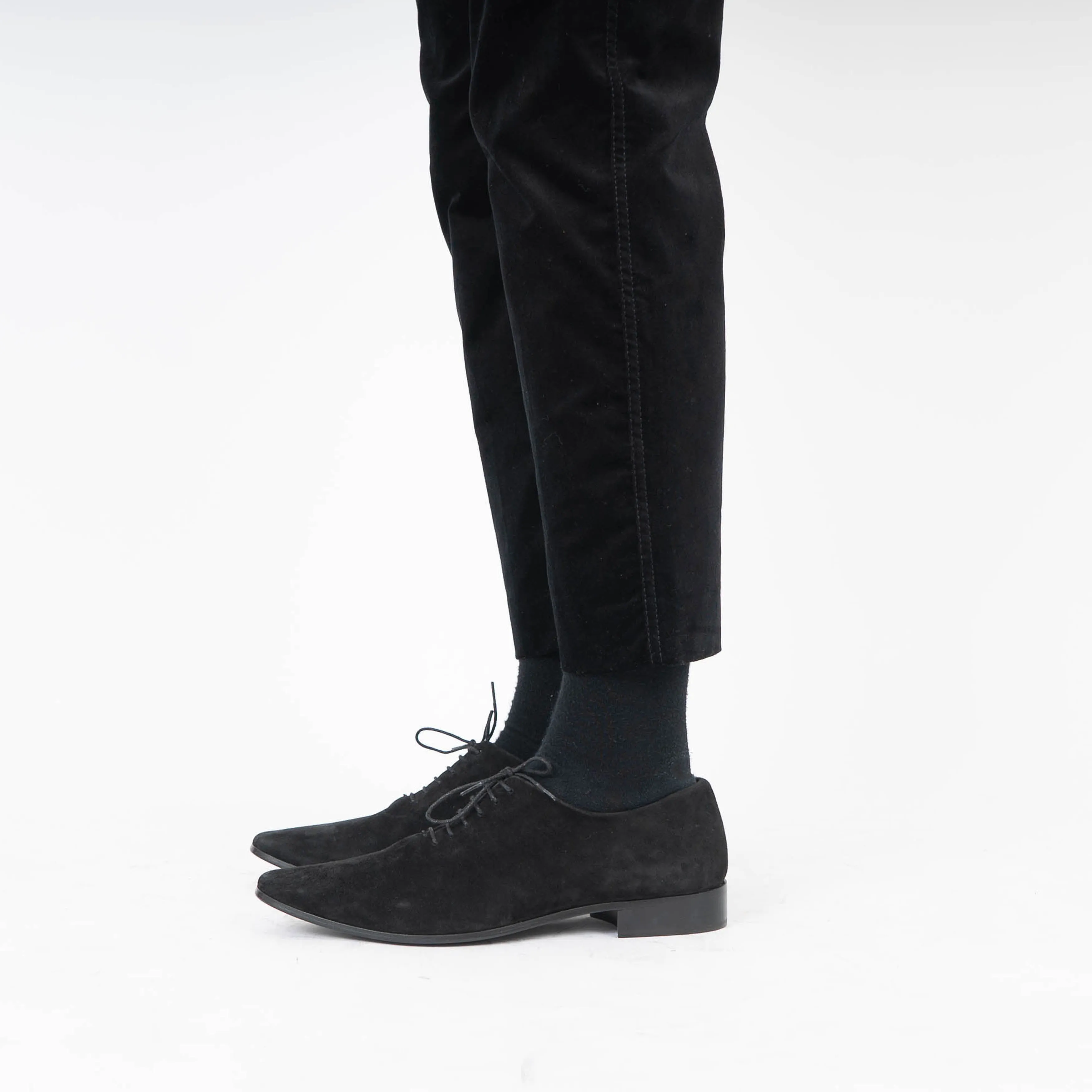 FW17 Black Suede Derbys