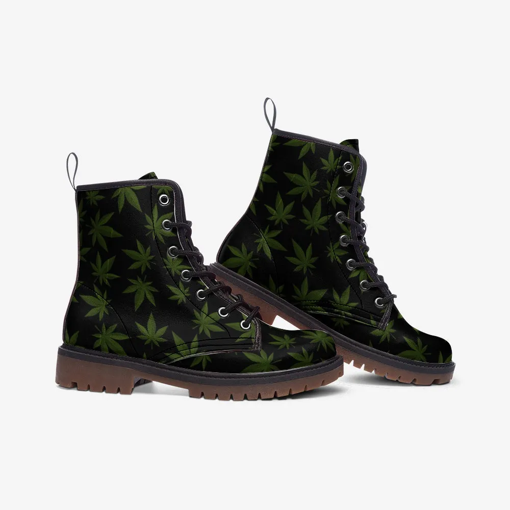 Glorious Leaves Vegan Leather Boots