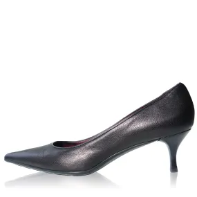GUCCI METALLIC LEATHER POINTED TOE PUMPS