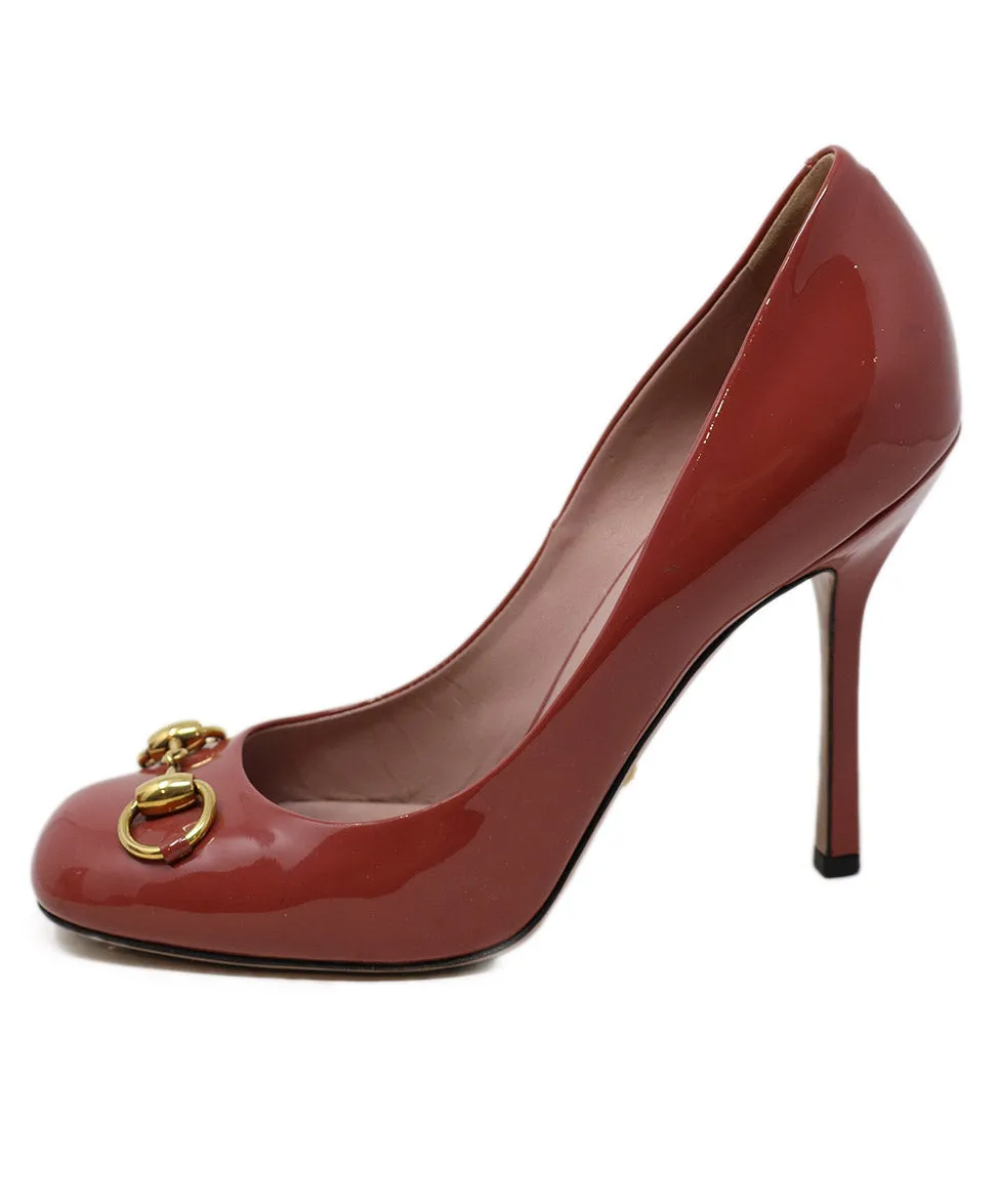 Gucci Pink Leather Heels sz 8