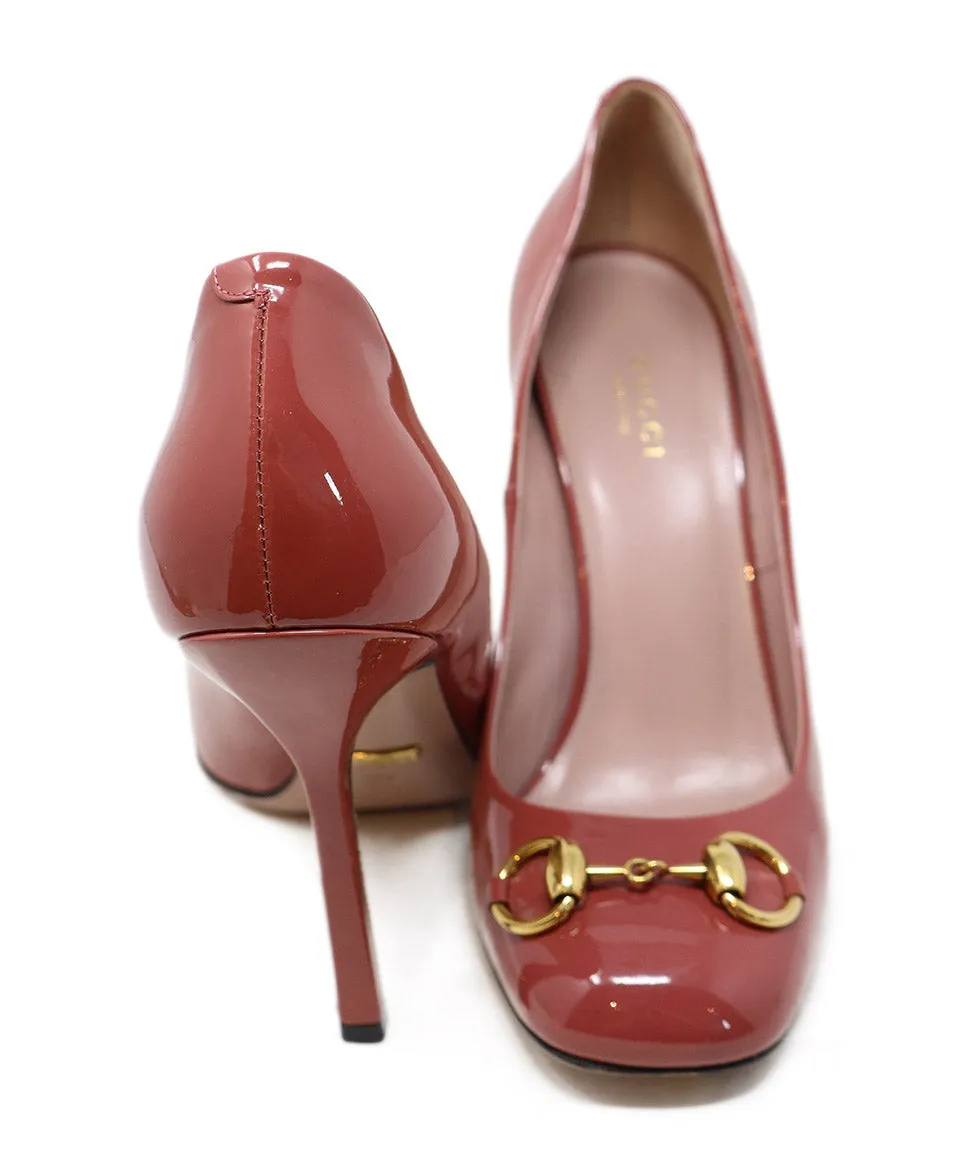 Gucci Pink Leather Heels sz 8