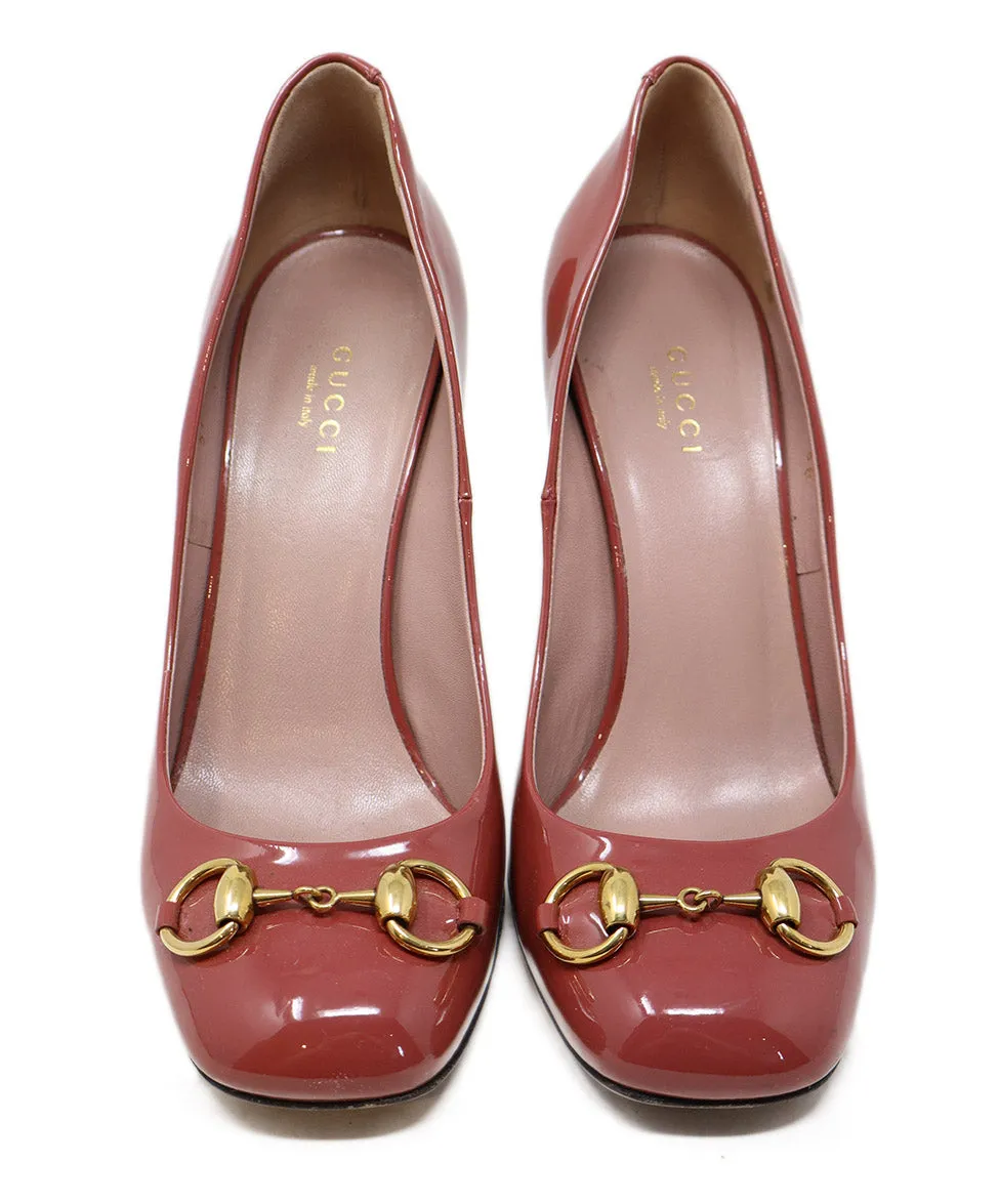 Gucci Pink Leather Heels sz 8