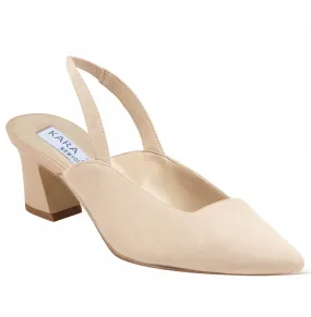 Kara Zini Handamde Slip-On Womens suede Leather Pumps