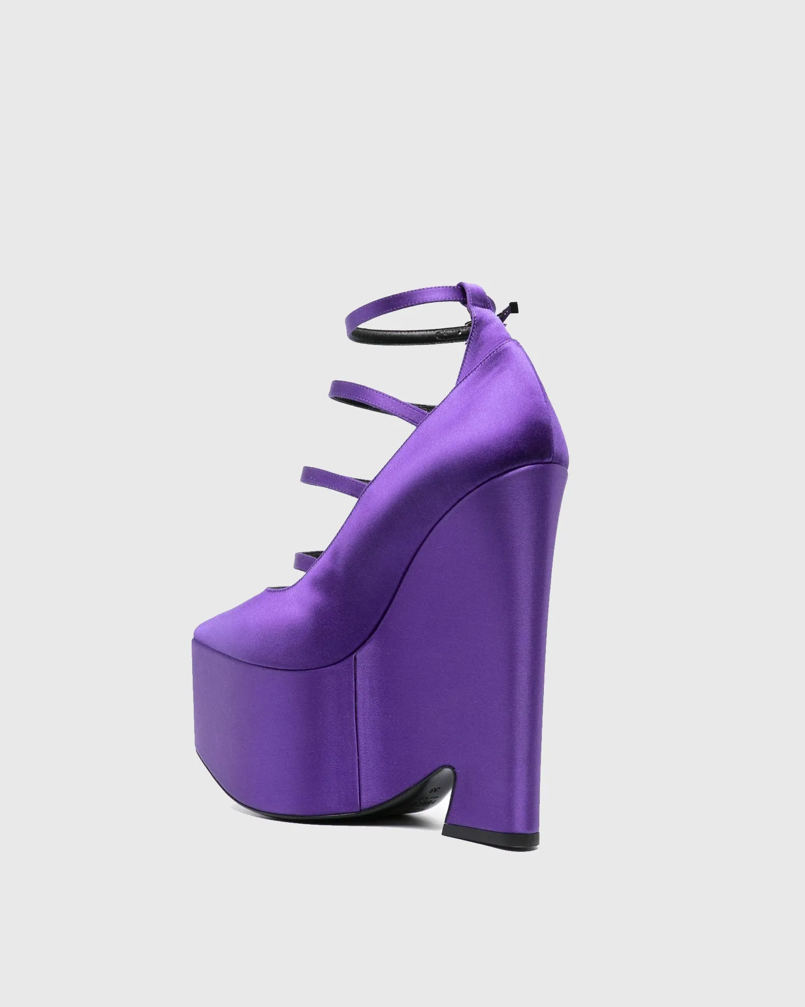 Lena Satin Ribbon Platform Heels