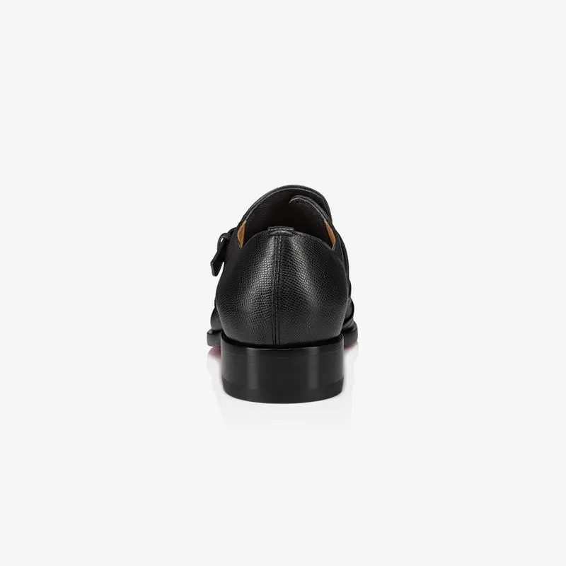 Mens Black Monk Strap Casual loafers