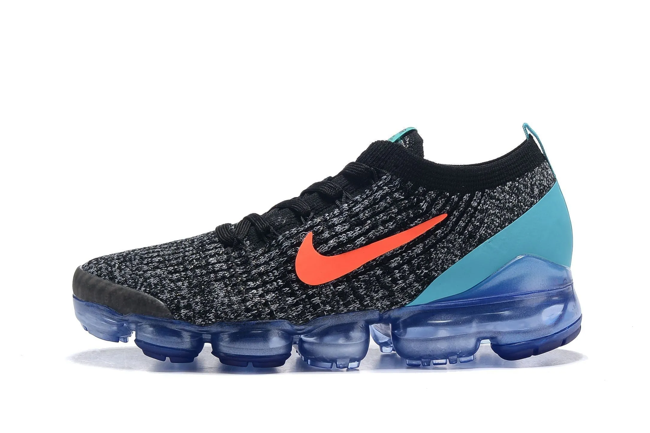 Nike Air Vapormax Flyknit 3 Black White Blue Shoes Sneakers Men !!! CYBER MONDAY SALE !!!