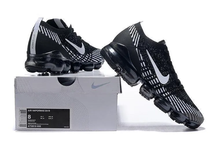 Nike Air Vapormax Flyknit 3 Black White Shoes Sneakers Men !!! CYBER MONDAY SALE !!!