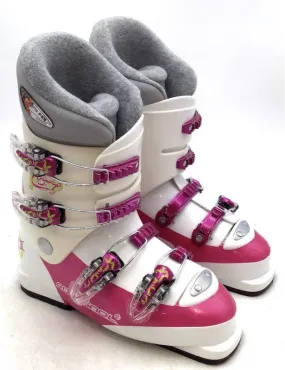 Rossignol Girls Pink White Ski Boots - Size 23.5