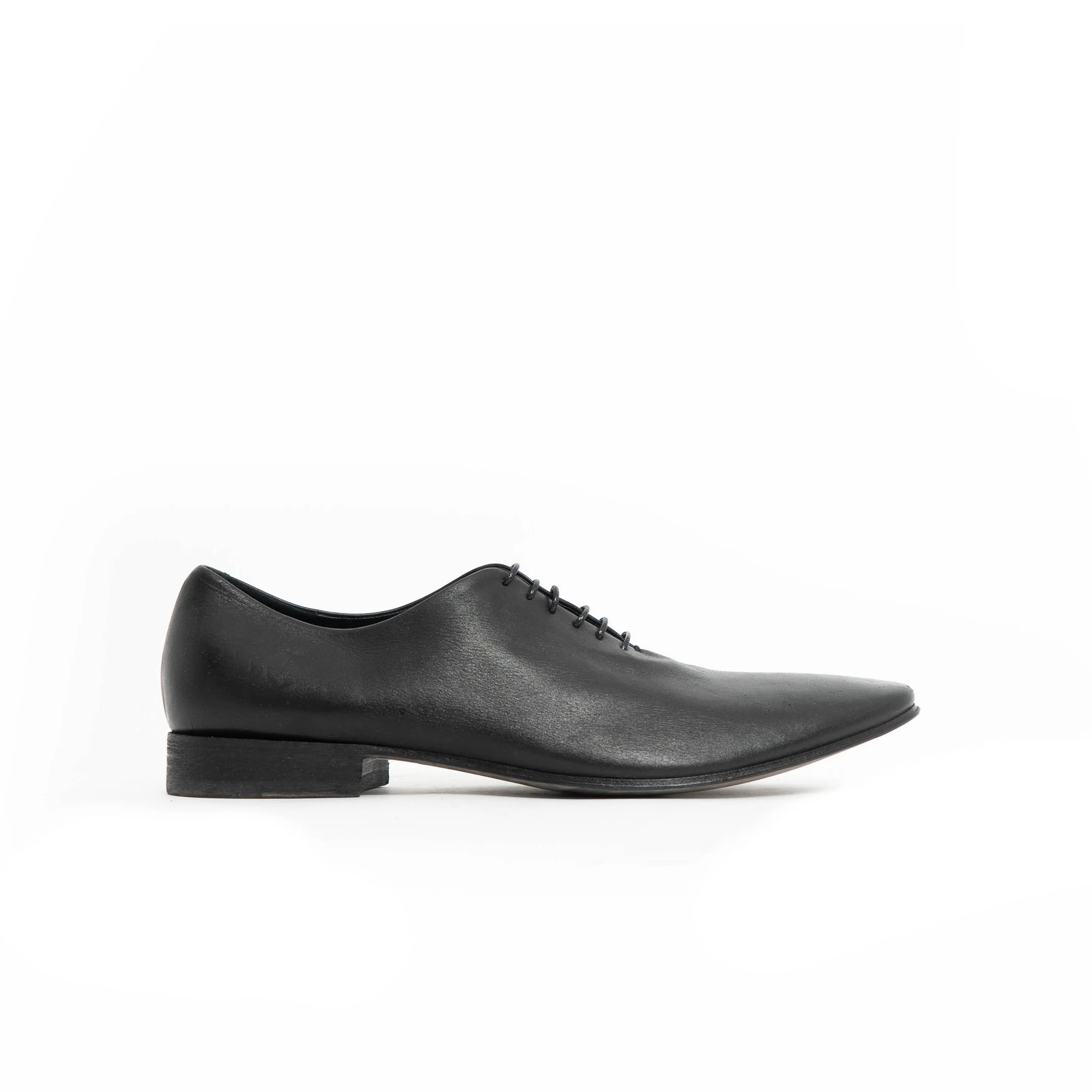 SS18 Black Calf Leather Derby