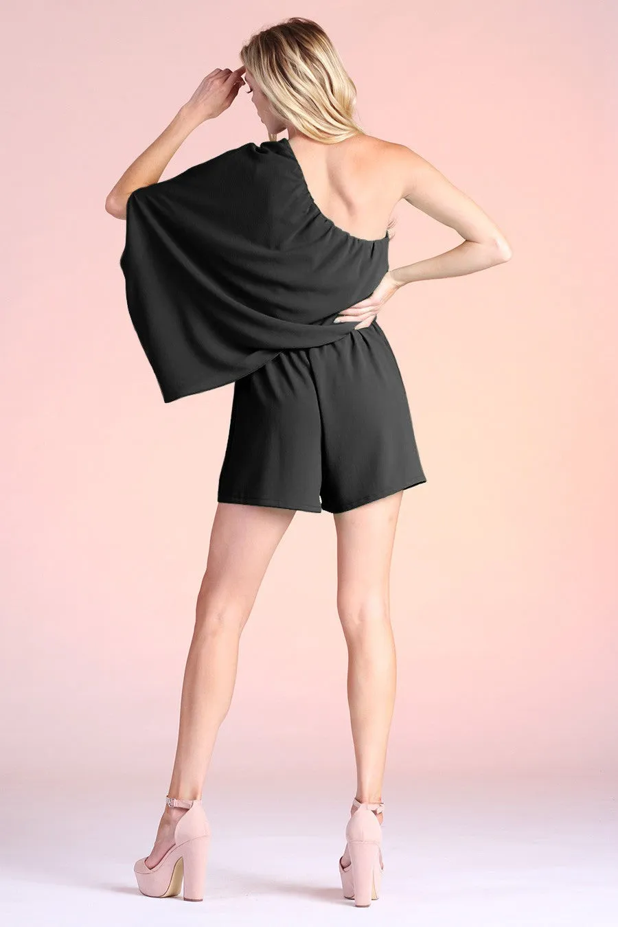 The Phoebe One Shoulder Romper | FINAL SALE