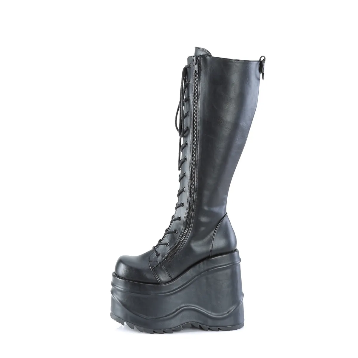 WAVE-200 Demoniacult Alternative Footwear Women's Knee High Boots