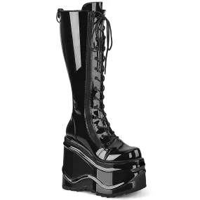 WAVE-200 Demoniacult Alternative Footwear Women's Knee High Boots