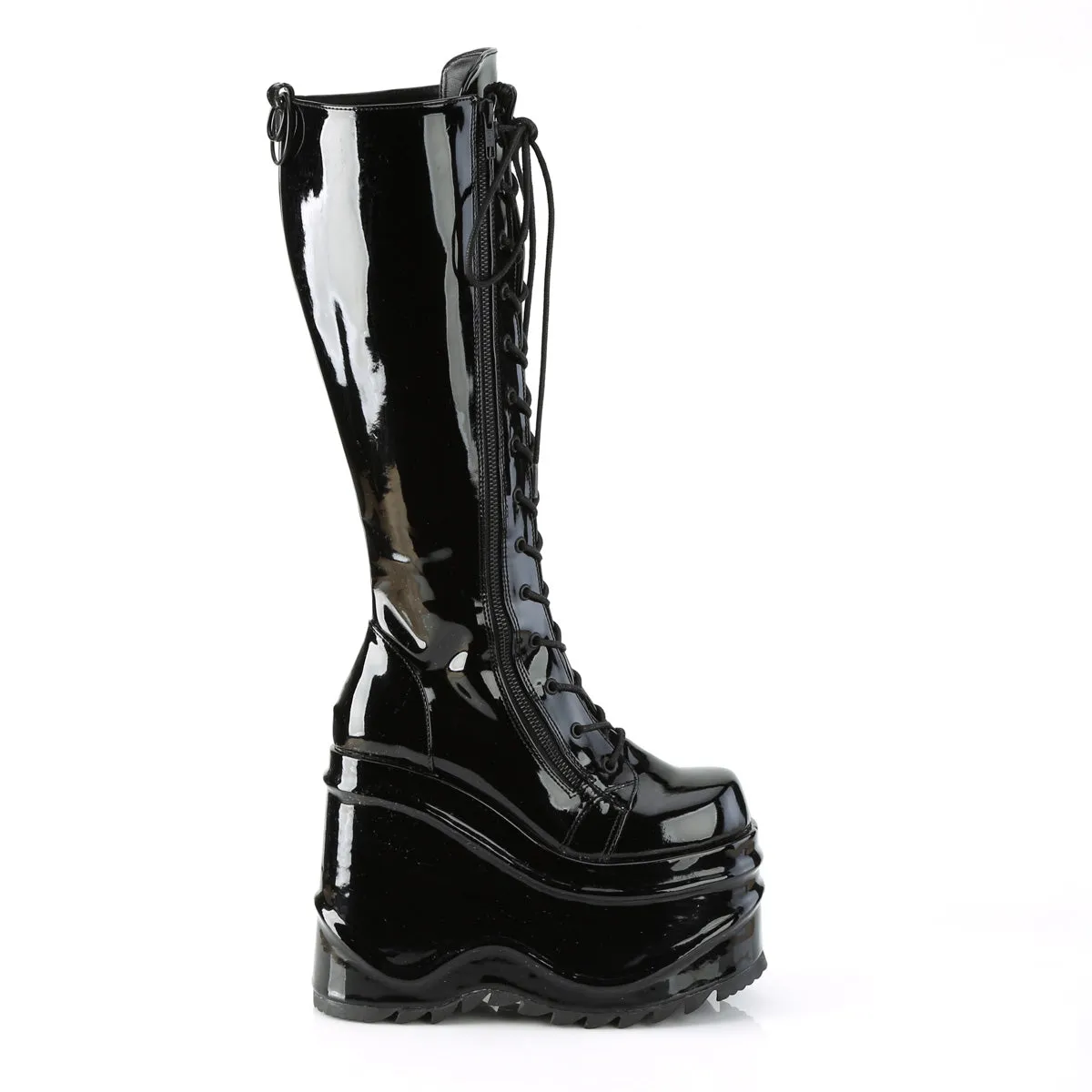 WAVE-200 Demoniacult Alternative Footwear Women's Knee High Boots