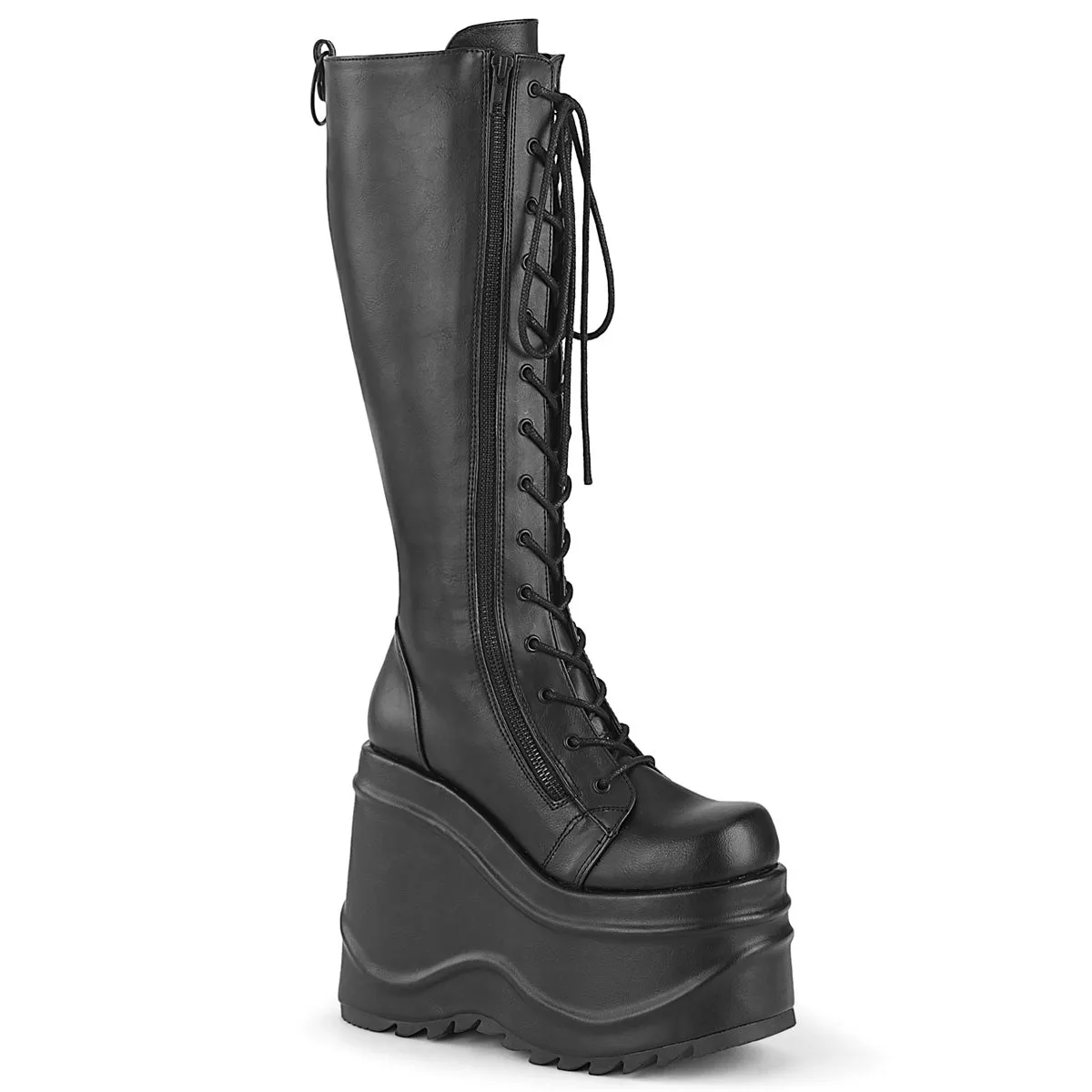 WAVE-200 Demoniacult Alternative Footwear Women's Knee High Boots