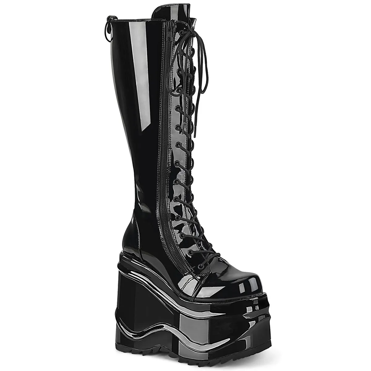 WAVE-200 Demoniacult Alternative Footwear Women's Knee High Boots
